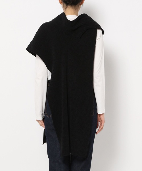 PAGEBOY（ページボーイ）の「CORE / ジレストール（ストール/ショール・レディース・ブラック/オフホワイト/イエロー・FREE）」の15枚目の写真