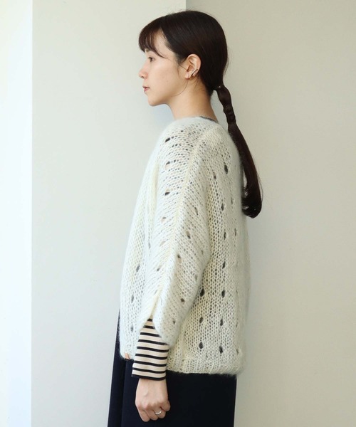 note et silence （ノートエシロンス）の「■VEST COSSETTE（カーディガン/ボレロ・レディース・アイボリー・FREE）」の6枚目の写真