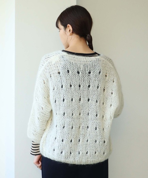 note et silence （ノートエシロンス）の「■VEST COSSETTE（カーディガン/ボレロ・レディース・アイボリー・FREE）」の7枚目の写真