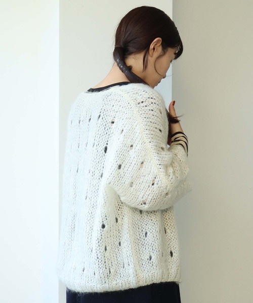 note et silence （ノートエシロンス）の「■VEST COSSETTE（カーディガン/ボレロ・レディース・アイボリー・FREE）」の8枚目の写真