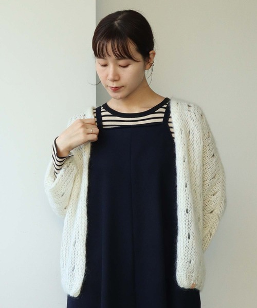 note et silence （ノートエシロンス）の「■VEST COSSETTE（カーディガン/ボレロ・レディース・アイボリー・FREE）」の9枚目の写真