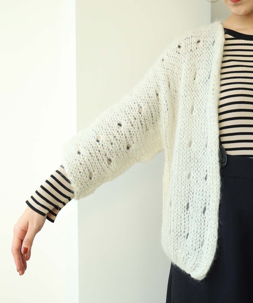 note et silence （ノートエシロンス）の「■VEST COSSETTE（カーディガン/ボレロ・レディース・アイボリー・FREE）」の18枚目の写真