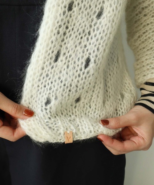 note et silence （ノートエシロンス）の「■VEST COSSETTE（カーディガン/ボレロ・レディース・アイボリー・FREE）」の20枚目の写真