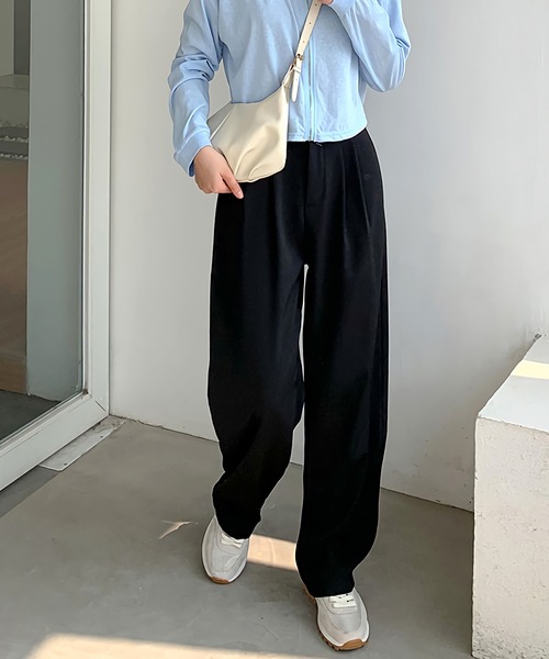Dita Muaj.(ディータムアージュ)の「ルーズシルエットスラックスパンツ(スラックス・レディース・ホワイト/ブラック/アッシュブラウン/グレイッシュベージュ・S/M/L)」の8枚目の写真