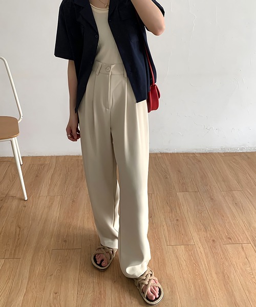 Dita Muaj.(ディータムアージュ)の「ルーズシルエットスラックスパンツ(スラックス・レディース・ホワイト/ブラック/アッシュブラウン/グレイッシュベージュ・S/M/L)」の20枚目の写真