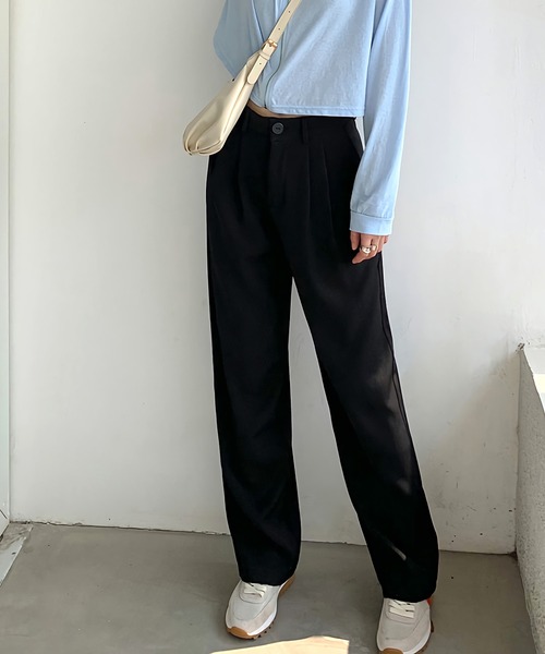 Dita Muaj.(ディータムアージュ)の「ルーズシルエットスラックスパンツ(スラックス・レディース・ホワイト/ブラック/アッシュブラウン/グレイッシュベージュ・S/M/L)」の11枚目の写真