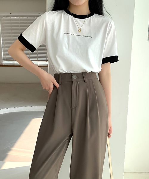 Dita Muaj.(ディータムアージュ)の「ルーズシルエットスラックスパンツ(スラックス・レディース・ホワイト/ブラック/アッシュブラウン/グレイッシュベージュ・S/M/L)」の14枚目の写真