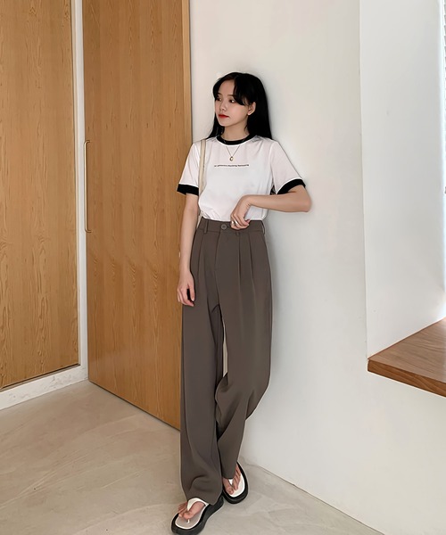 Dita Muaj.(ディータムアージュ)の「ルーズシルエットスラックスパンツ(スラックス・レディース・ホワイト/ブラック/アッシュブラウン/グレイッシュベージュ・S/M/L)」の15枚目の写真