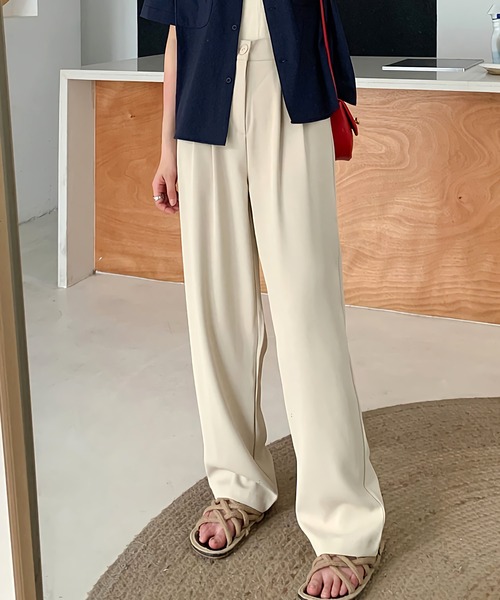Dita Muaj.(ディータムアージュ)の「ルーズシルエットスラックスパンツ(スラックス・レディース・ホワイト/ブラック/アッシュブラウン/グレイッシュベージュ・S/M/L)」の21枚目の写真