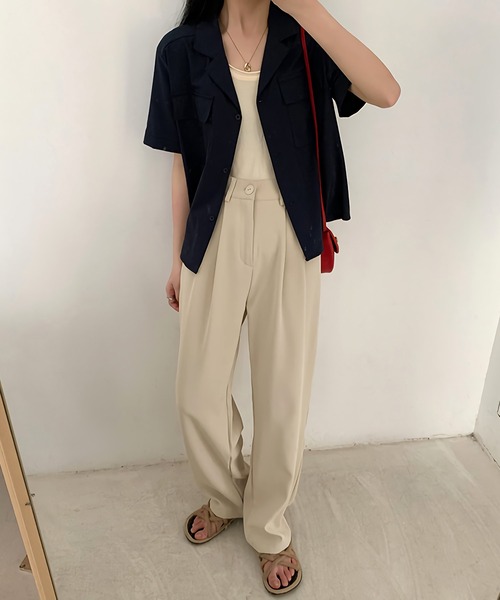 Dita Muaj.(ディータムアージュ)の「ルーズシルエットスラックスパンツ(スラックス・レディース・ホワイト/ブラック/アッシュブラウン/グレイッシュベージュ・S/M/L)」の19枚目の写真