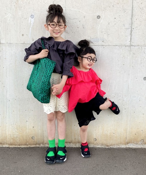 CIAOPANIC TYPY(チャオパニックティピー)の「【KIDS】indiaフリルブラウス(シャツ/ブラウス・キッズ・チャコールグレー/イエロー/レッド・SMALL/MEDIUM/LARGE/X-LARGE/XX-LARGE)」の3枚目の写真