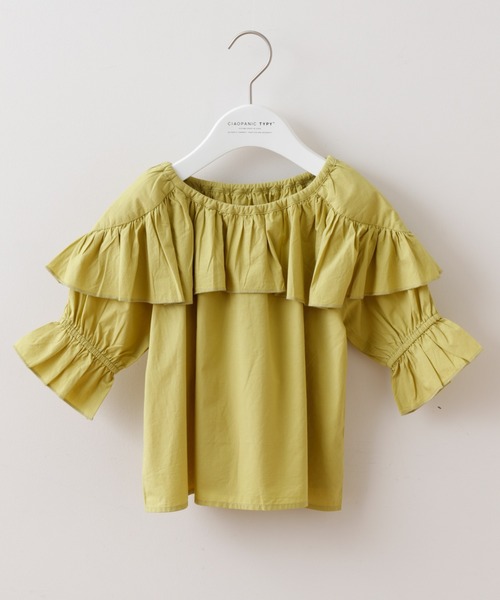 CIAOPANIC TYPY(チャオパニックティピー)の「【KIDS】indiaフリルブラウス(シャツ/ブラウス・キッズ・チャコールグレー/イエロー/レッド・SMALL/MEDIUM/LARGE/X-LARGE/XX-LARGE)」の12枚目の写真