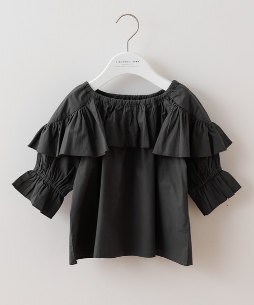 CIAOPANIC TYPY(チャオパニックティピー)の「【KIDS】indiaフリルブラウス(シャツ/ブラウス・キッズ・チャコールグレー/イエロー/レッド・SMALL/MEDIUM/LARGE/X-LARGE/XX-LARGE)」の13枚目の写真
