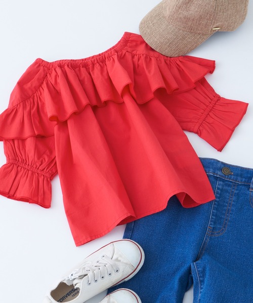 CIAOPANIC TYPY(チャオパニックティピー)の「【KIDS】indiaフリルブラウス(シャツ/ブラウス・キッズ・チャコールグレー/イエロー/レッド・SMALL/MEDIUM/LARGE/X-LARGE/XX-LARGE)」の16枚目の写真