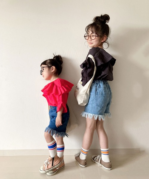 CIAOPANIC TYPY(チャオパニックティピー)の「【KIDS】indiaフリルブラウス(シャツ/ブラウス・キッズ・チャコールグレー/イエロー/レッド・SMALL/MEDIUM/LARGE/X-LARGE/XX-LARGE)」の22枚目の写真