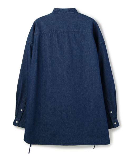 Toironier（トワロニエ）の「Toironier/トワロニエ/Denim Mao Shirt/デニムマオカラーシャツ（シャツ/ブラウス・メンズ・インディゴブルー・FREE）」の2枚目の写真