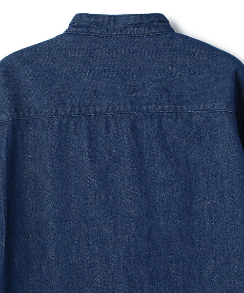 Toironier（トワロニエ）の「Toironier/トワロニエ/Denim Mao Shirt/デニムマオカラーシャツ（シャツ/ブラウス・メンズ・インディゴブルー・FREE）」の21枚目の写真