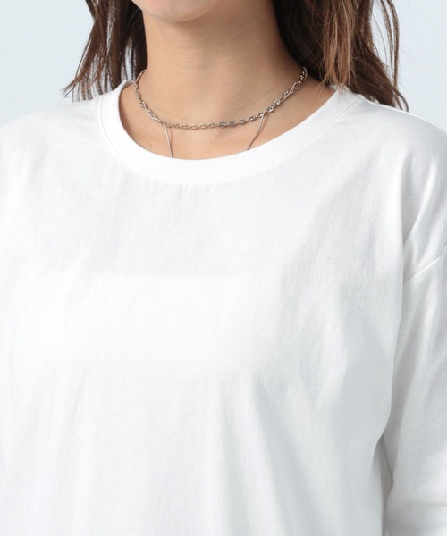 BAYFLOW（ベイフロー）の「インナーラウンドロングＴ（Tシャツ/カットソー・レディース・オフホワイト・FREE）」の10枚目の写真