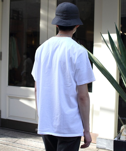 Goodwear(Since1983)（グッドウェア）の「GOODWEAR/グッドウエア　ショートスリーブ　ポケットTEE　SHORTSLEEVE POCKET TEE　22SS（Tシャツ/カットソー・メンズ・ホワイト/チャコールグレー/ブラック/ミント/ナチュラル/オレンジ系その他/スモークピンク/ライトブルーグレー・M/L/XL）」の10枚目の写真