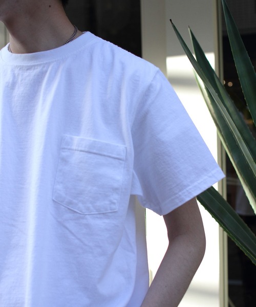 Goodwear(Since1983)（グッドウェア）の「GOODWEAR/グッドウエア　ショートスリーブ　ポケットTEE　SHORTSLEEVE POCKET TEE　22SS（Tシャツ/カットソー・メンズ・ホワイト/チャコールグレー/ブラック/ミント/ナチュラル/オレンジ系その他/スモークピンク/ライトブルーグレー・M/L/XL）」の11枚目の写真