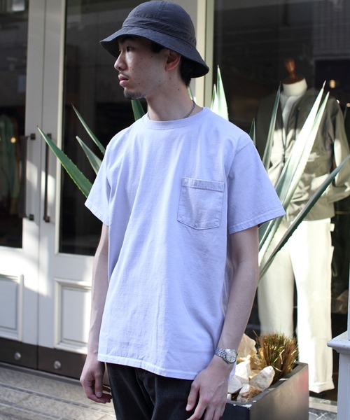 Goodwear(Since1983)（グッドウェア）の「GOODWEAR/グッドウエア　ショートスリーブ　ポケットTEE　SHORTSLEEVE POCKET TEE　22SS（Tシャツ/カットソー・メンズ・ホワイト/チャコールグレー/ブラック/ミント/ナチュラル/オレンジ系その他/スモークピンク/ライトブルーグレー・M/L/XL）」の15枚目の写真