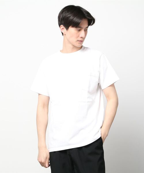 Goodwear(Since1983)（グッドウェア）の「GOODWEAR/グッドウエア　ショートスリーブ　ポケットTEE　SHORTSLEEVE POCKET TEE　22SS（Tシャツ/カットソー・メンズ・ホワイト/チャコールグレー/ブラック/ミント/ナチュラル/オレンジ系その他/スモークピンク/ライトブルーグレー・M/L/XL）」の22枚目の写真
