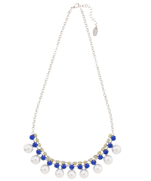 LEPSIM（レプシィム）の「パールダイヤレーンネックレス　559273（ネックレス・レディース・シルバー/ゴールド/ブルー・ONE SIZE）」の11枚目の写真