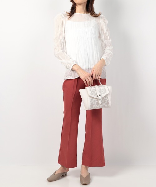 LITTLE ACCESSORIES（リトルアクセサリーズ）の「チュール素材の花柄刺繍の軽量2WAYショルダーバッグ（ショルダーバッグ・レディース・イエロー/ブルー/ベージュ/ホワイト・フリー）」の15枚目の写真