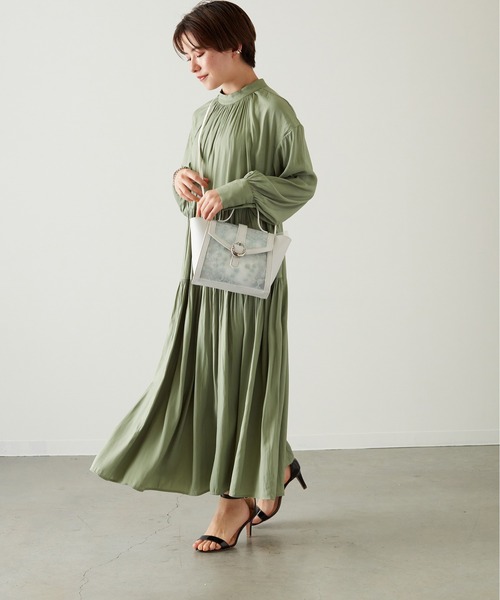 LITTLE ACCESSORIES（リトルアクセサリーズ）の「チュール素材の花柄刺繍の軽量2WAYショルダーバッグ（ショルダーバッグ・レディース・イエロー/ブルー/ベージュ/ホワイト・フリー）」の16枚目の写真