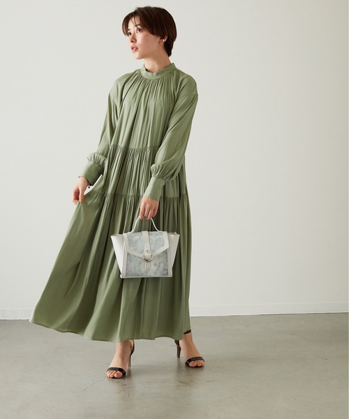 LITTLE ACCESSORIES（リトルアクセサリーズ）の「チュール素材の花柄刺繍の軽量2WAYショルダーバッグ（ショルダーバッグ・レディース・イエロー/ブルー/ベージュ/ホワイト・フリー）」の17枚目の写真