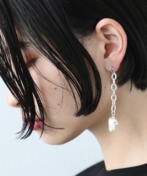 HARE | チェーンアシメパールピアス(HARE)(ピアス（両耳用）)
