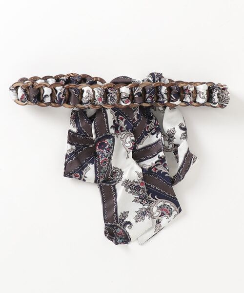 お値下げ！Ａsprey スカーフベルト スカーフベルトスカートがアクセントのセットアップ[品番