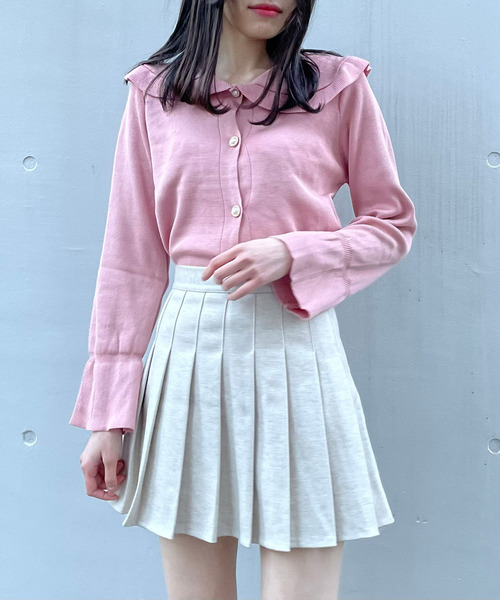 titty＆Co. PETIT（ティティアンドコープティ）の「【titty&Co.PETIT】プリーツスカパン（スカート・レディース・ベージュ/ブラック・X-SMALL/FREE）」の3枚目の写真