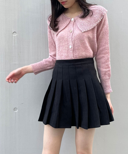 titty＆Co. PETIT（ティティアンドコープティ）の「【titty&Co.PETIT】プリーツスカパン（スカート・レディース・ベージュ/ブラック・X-SMALL/FREE）」の8枚目の写真