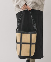 story. | story. レザーテープ雑材バッグ(かごバッグ)