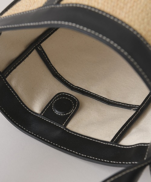 story.（ストーリー）の「story. レザーテープ雑材バッグ（かごバッグ・レディース・ホワイト/ブラック・FREE）」の11枚目の写真