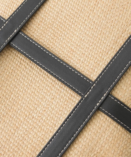 story.（ストーリー）の「story. レザーテープ雑材バッグ（かごバッグ・レディース・ホワイト/ブラック・FREE）」の14枚目の写真