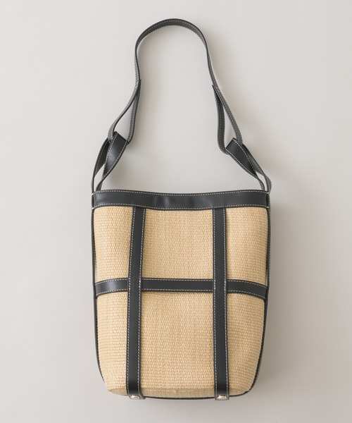 story.（ストーリー）の「story. レザーテープ雑材バッグ（かごバッグ・レディース・ホワイト/ブラック・FREE）」の20枚目の写真