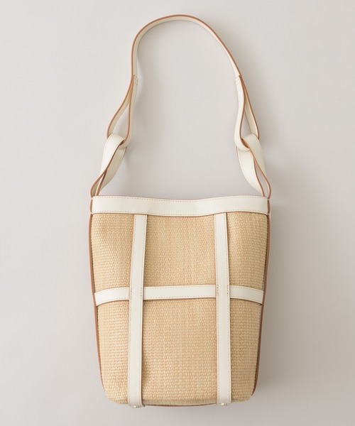 story.（ストーリー）の「story. レザーテープ雑材バッグ（かごバッグ・レディース・ホワイト/ブラック・FREE）」の18枚目の写真