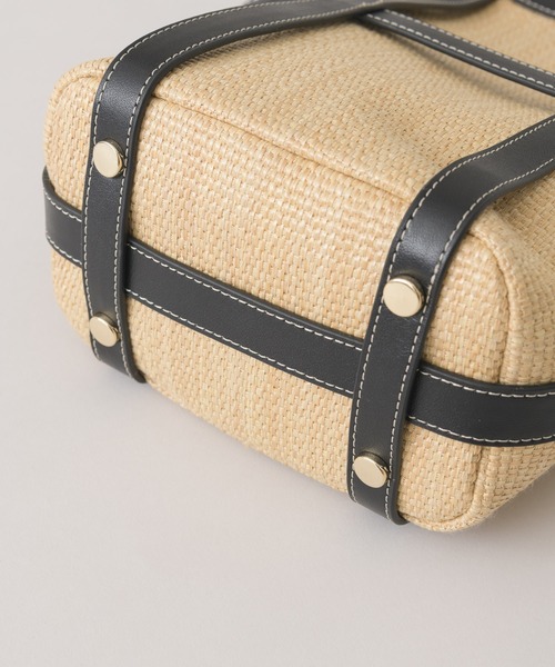 story.（ストーリー）の「story. レザーテープ雑材バッグ（かごバッグ・レディース・ホワイト/ブラック・FREE）」の16枚目の写真