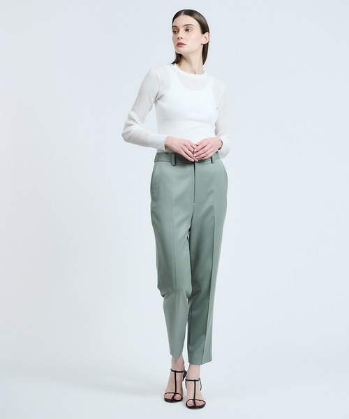 ESTNATION(エストネーション)の「ESTNATION / シアーリブクルーネックニット(ニット/セーター・レディース・グレー/オフホワイト/ピンク・FREE)」の11枚目の写真