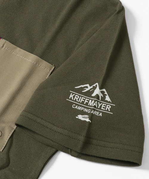 KRIFF MAYER Kid's Collection（クリフメイヤーキッズコレクション）の「さらのびポケTEE（Tシャツ/カットソー・キッズ・オフホワイト/カーキ/ターコイズブルー/カラフル/チャコール・120/130/140/150/160/170）」の10枚目の写真