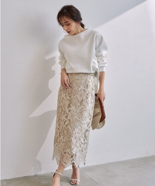 anuans（アニュアンス）の「ボトルネックプルオーバー（その他トップス・レディース・ホワイト/ライトグレー・FREE）」の14枚目の写真