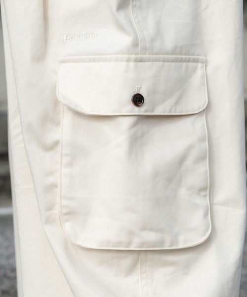 Perushu（ペルーシュ）の「バルーンカーゴパンツ（その他パンツ・メンズ・オフホワイト/レッド/カーキ・SMALL/LARGE/MEDIUM）」の12枚目の写真