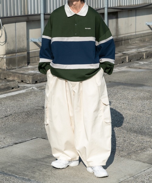 Perushu（ペルーシュ）の「バルーンカーゴパンツ（その他パンツ・メンズ・オフホワイト/レッド/カーキ・SMALL/LARGE/MEDIUM）」の7枚目の写真