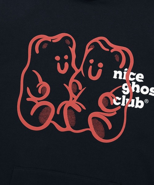 NICE GHOST CLUB(ナイスゴーストクラブ)の「【UNISEX】niceghostclub/GUMMY BEAR フーディー 2277344(スウェット・レディース・ホワイト/ライトグレー/チャコール/ネイビー・SMALL/MEDIUM/LARGE)」の6枚目の写真