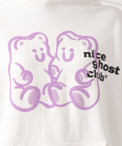 NICE GHOST CLUB(ナイスゴーストクラブ)の「【UNISEX】niceghostclub/GUMMY BEAR フーディー 2277344(スウェット・レディース・ホワイト/ライトグレー/チャコール/ネイビー・SMALL/MEDIUM/LARGE)」の20枚目の写真