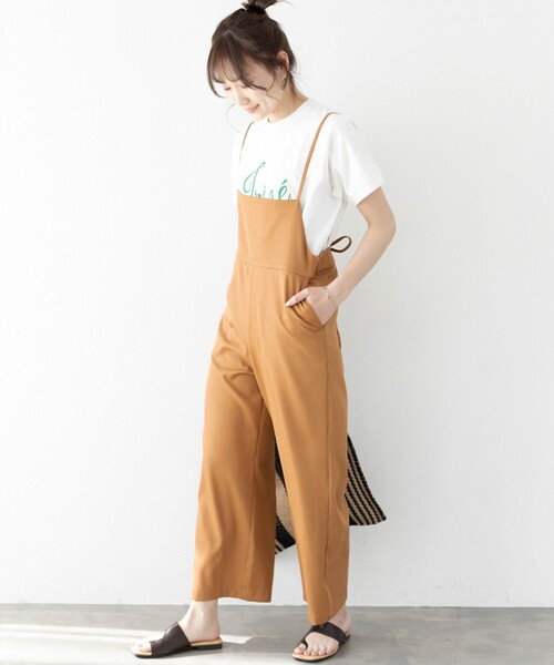 THE SHOP TK (ザ ショップ ティーケー )の「◆サロペットパンツ(サロペット/オーバーオール・レディース・キャメル/ブラック・12/13)」の11枚目の写真