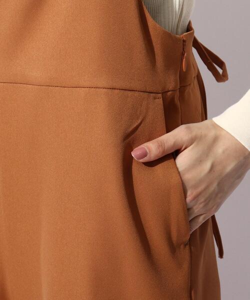 THE SHOP TK (ザ ショップ ティーケー )の「◆サロペットパンツ(サロペット/オーバーオール・レディース・キャメル/ブラック・12/13)」の10枚目の写真