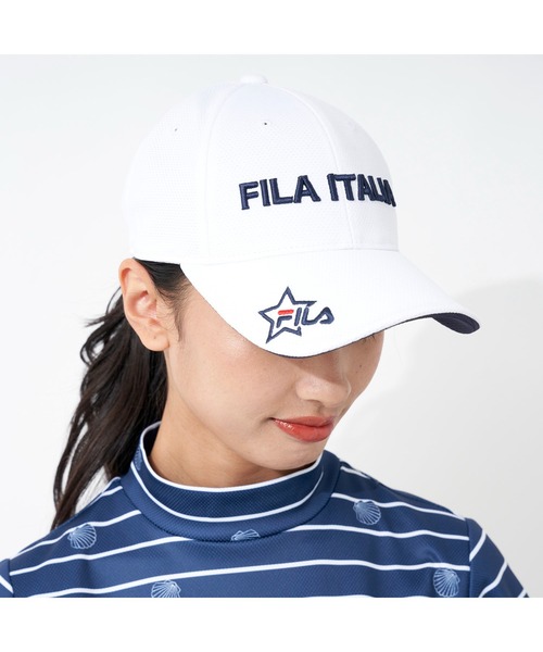 Fila Golf フィラゴルフ ブランドロゴ 折りたためる メッシュ キャップ ゴルフウェア レディース キャップ Fila Golf フィラゴルフ のファッション通販 Zozotown